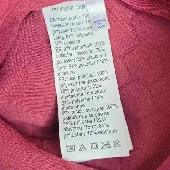 Asics URBAN RACER‎ JACKET Womens Size Small Cranberry - Picture 12 of 12